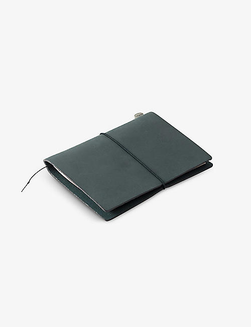 STONE MARKETING: Traveler's leather notebook 13.4cm x 9.8cm