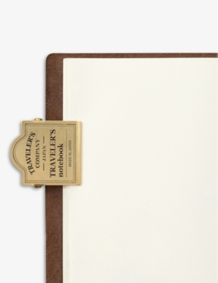 TRAVELER'S COMPANY: Logo-engraved gold-tone brass clip 10.7cm