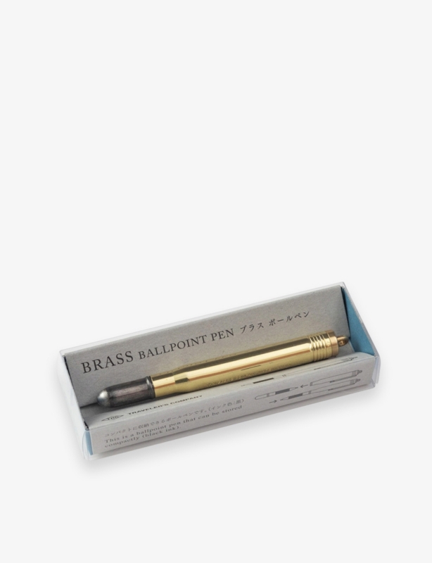 Logo-engraved brass rollerball pen
