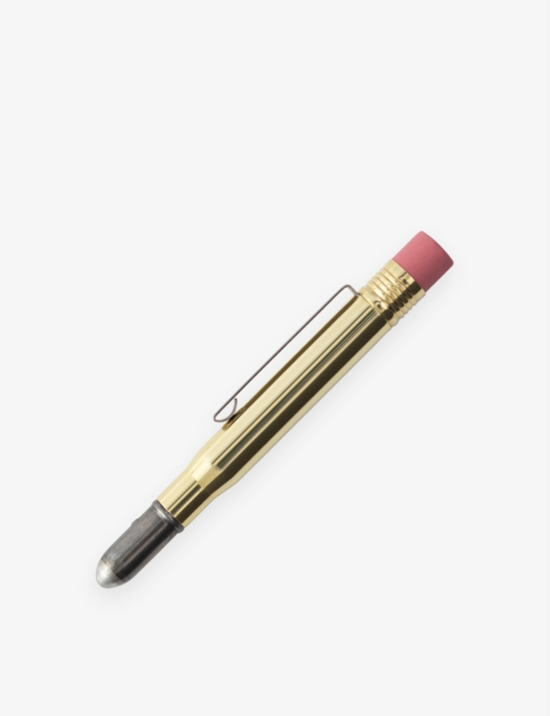 Logo-engraved brass pencil