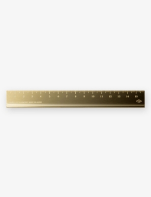 TRAVELER'S COMPANY: Logo-engraved solid-brass ruler 15cm