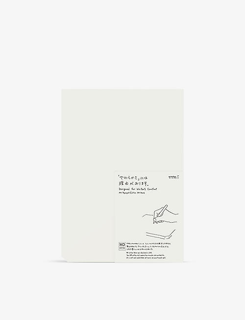 STONE MARKETING: Blank cotton-paper A4 pad 21cm x 14.8cm