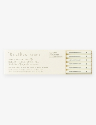 MIDORI: Logo-print pencil set of six