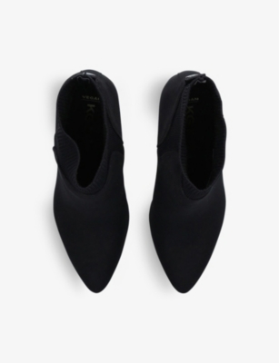 Shop Kg Kurt Geiger Women's Black Vegan Tobi2 Suedette Heeled Boots
