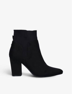 Kg Kurt Geiger Vegan Tobi2 Suedette Heeled Boots In Black