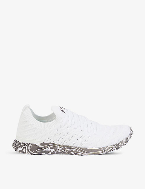 APL: TechLoom Wave logo-embroidered stretch-knit low-top trainers