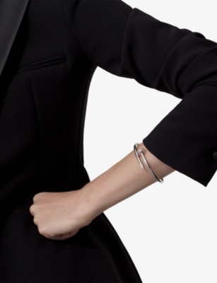 CARTIER: Juste un Clou 18ct White-Gold And 0.58ct Brilliant-Cut Diamond Bracelet