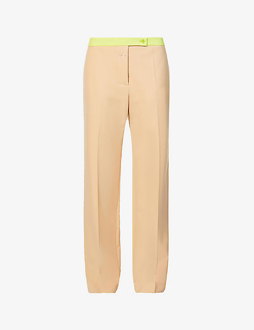 OFF-WHITE C/O VIRGIL ABLOH: Active relaxed-fit mid-rise straight stretch-woven trousers