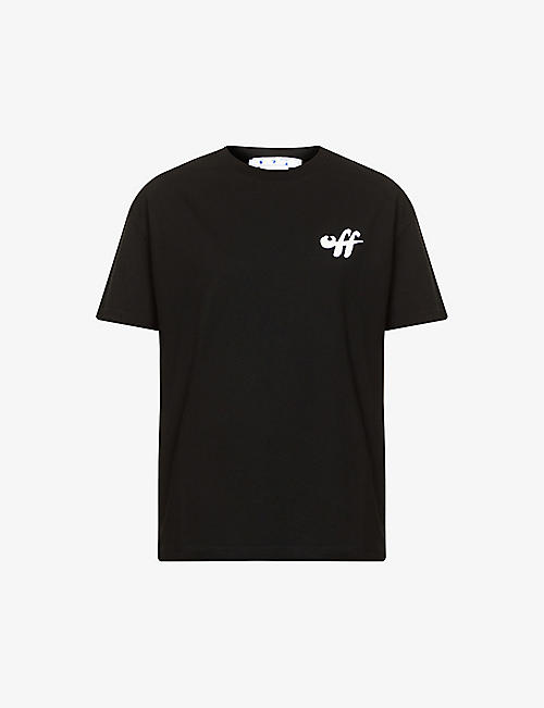 OFF-WHITE C/O VIRGIL ABLOH: Arrow zebra-print cotton-jersey T-shirt