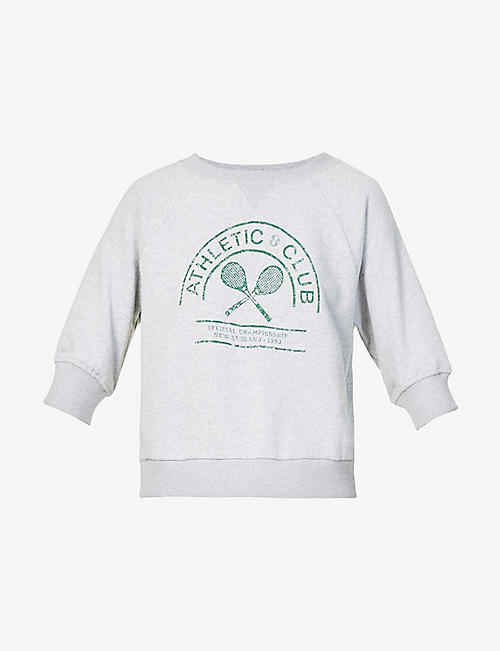 PAIGE: Queenie graphic-print cotton-jersey sweatshirt