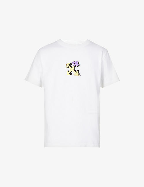 OFF-WHITE C/O VIRGIL ABLOH: Wizard Graffiti cotton T-shirt