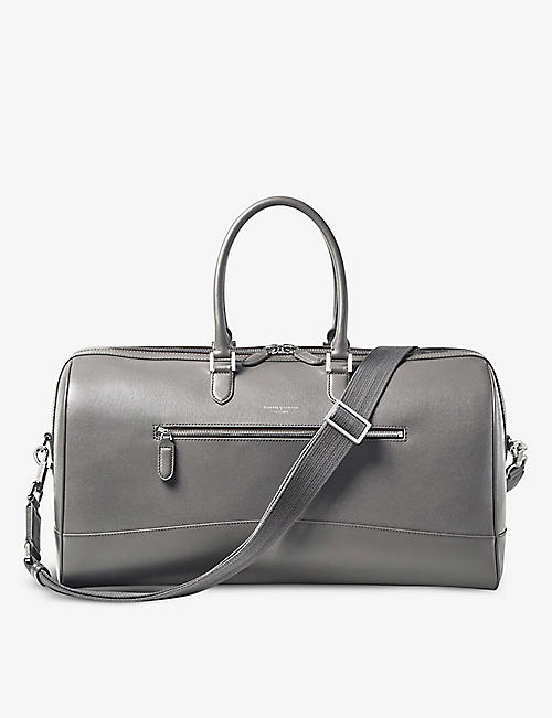 ASPINAL OF LONDON: City saffiano leather holdall