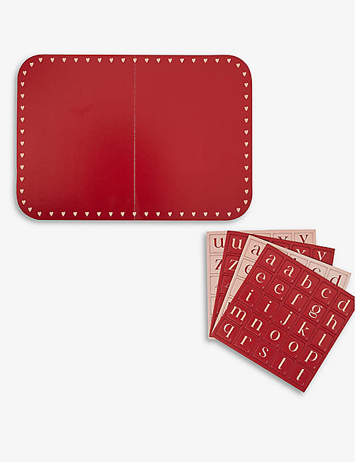 VALENTINES: Scrabble letter card grazing board 42.5cm x 29.7cm