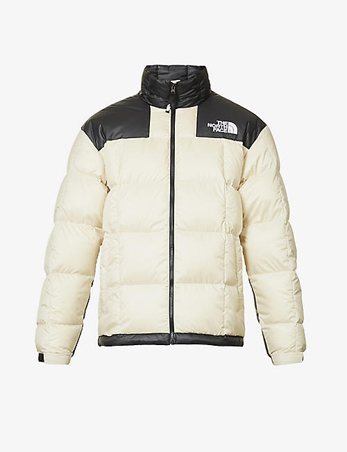 THE NORTH FACE: Lhotse brand-embroidered funnel-neck shell-down jacket