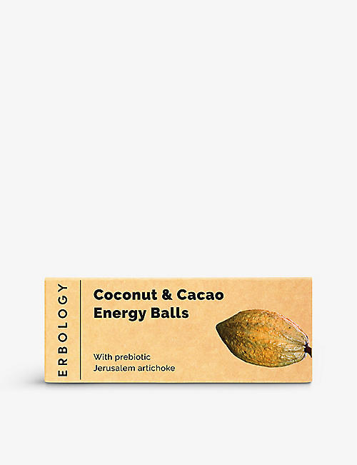 ERBOLOGY: Prebiotic coconut and cacao energy balls 240g