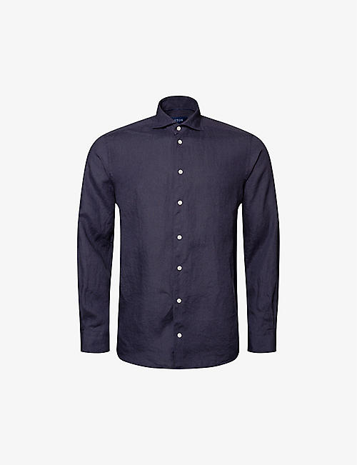 ETON: Casual woven linen shirt