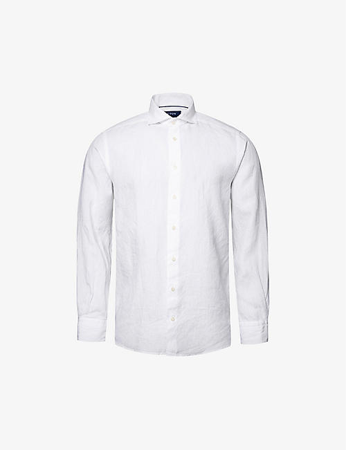 ETON: Casual woven linen shirt
