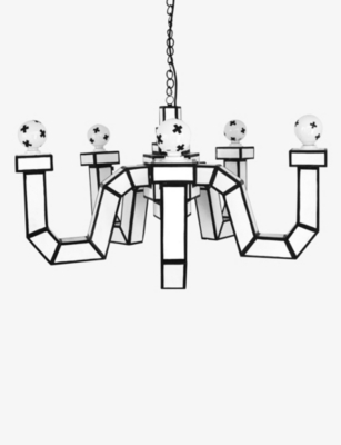 SELETTI: Cut 'N' Paste recycled-cardboard chandelier 90cm