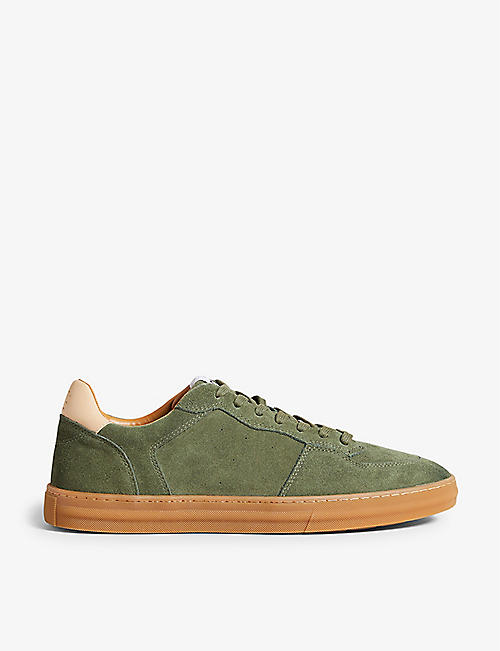 TED BAKER: Barkerr cupsole suede low-top trainers
