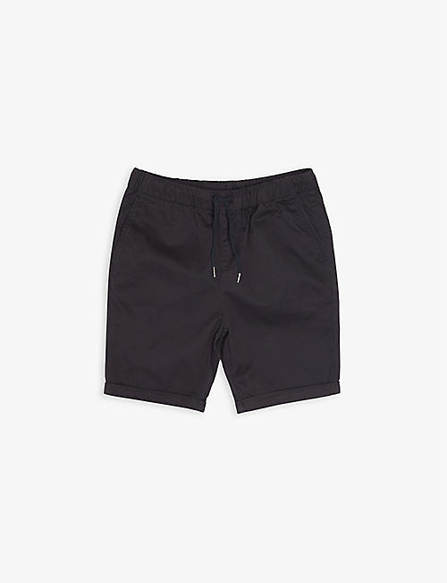 BARBOUR: Elasticated cotton chino shorts 6-15 years