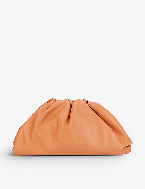 BOTTEGA VENETA: The Pouch medium leather clutch bag