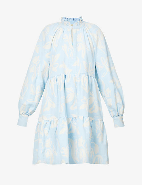 STINE GOYA: Jasmine floral-print woven mini dress