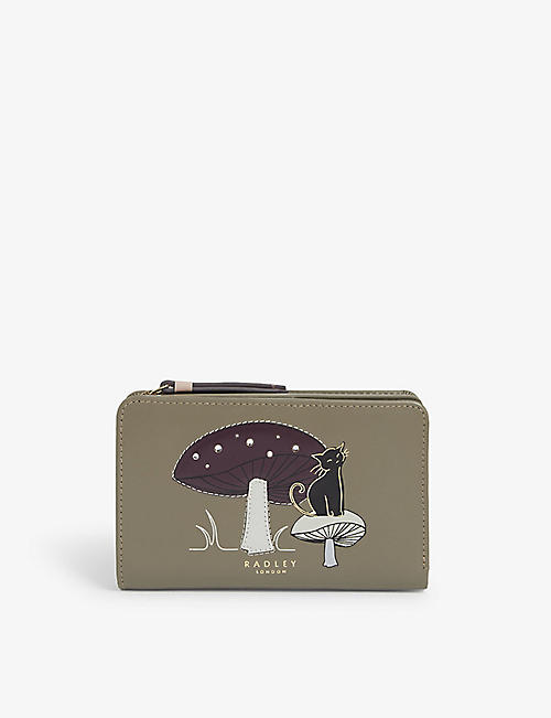 RADLEY + CO: Forest Friends embroidered leather purse