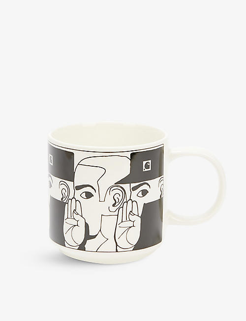 CARHARTT WIP: Whisper graphic-print ceramic mug 350ml