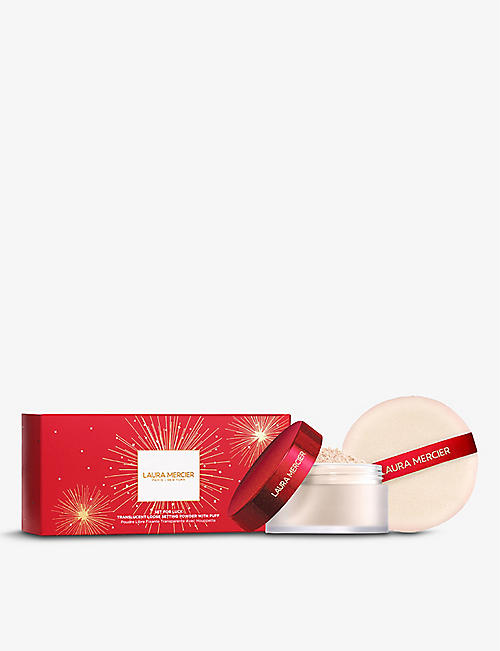 LAURA MERCIER: Lunar New Year 2022 Translucent Loose Setting limited-edition powder and puff gift set