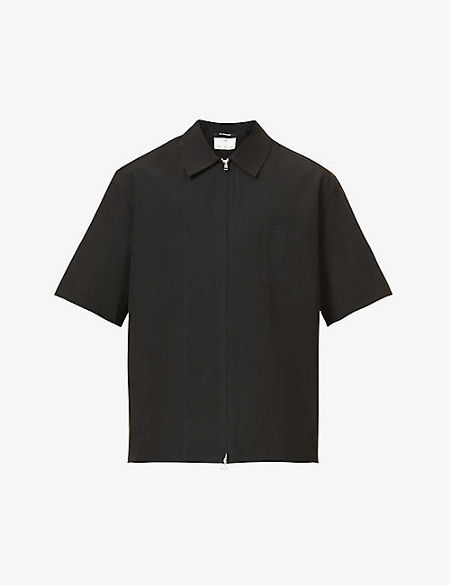 SONG FOR THE MUTE: Spread-collar relaxed-fit woven shirt