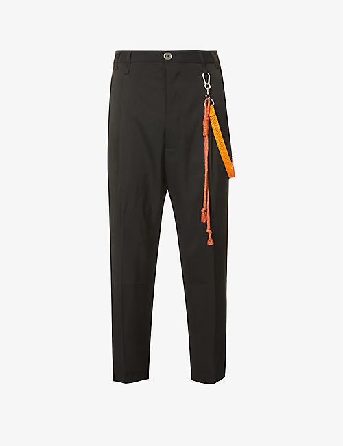 SONG FOR THE MUTE: Relaxed-fit tapered stretch-woven trousers