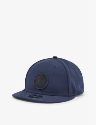 Shop Canada Goose Arctic Disc Logo-patch Twill Cap In Atlantic Navy