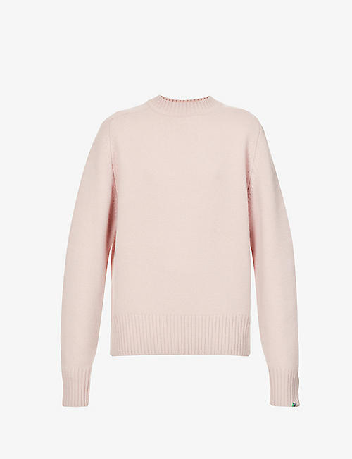 EXTREME CASHMERE: Bourgeois ribbed-trim cashmere-blend jumper