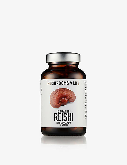 LIVING PLANET: Reishi organic food supplements 60 capsules 155kg