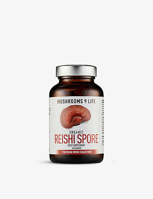 MUSHROOM 4 LIFE: Reishi Spore organic food supplements 60 capsules 160kg