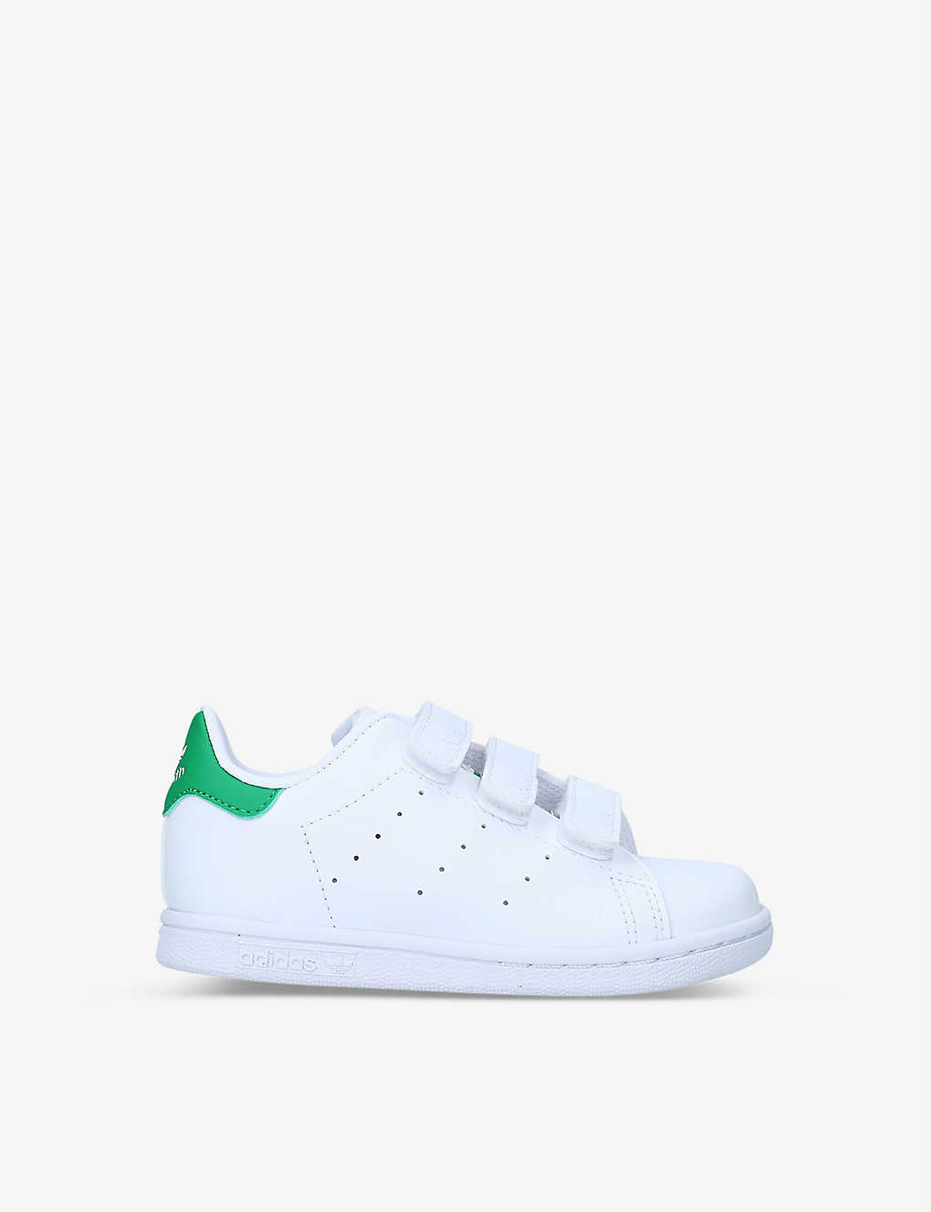 Adidas Originals Kids' Stan Smith Leather Trainers 4-9 Years In White/comb