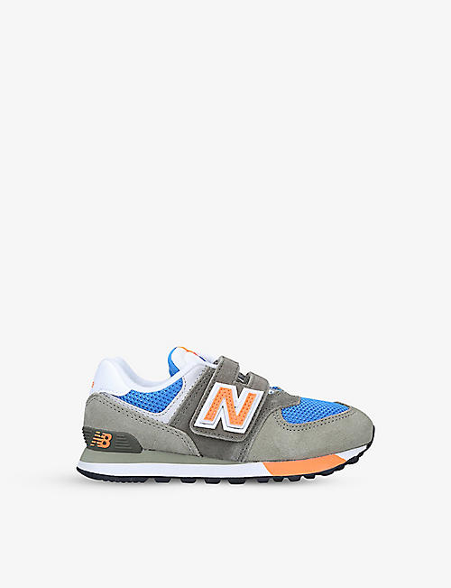 NEW BALANCE: 574 IV low-top suede and mesh trainers 2-5 years