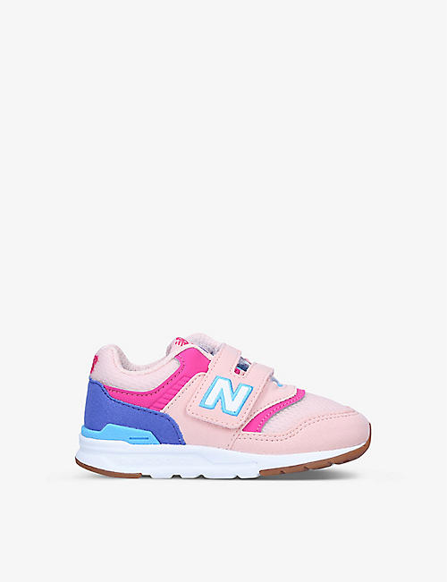NEW BALANCE: 997 low-top suede and mesh trainers 2-5 years