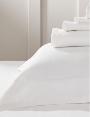 The White Company White Somerton Cotton Double Duvet Cover