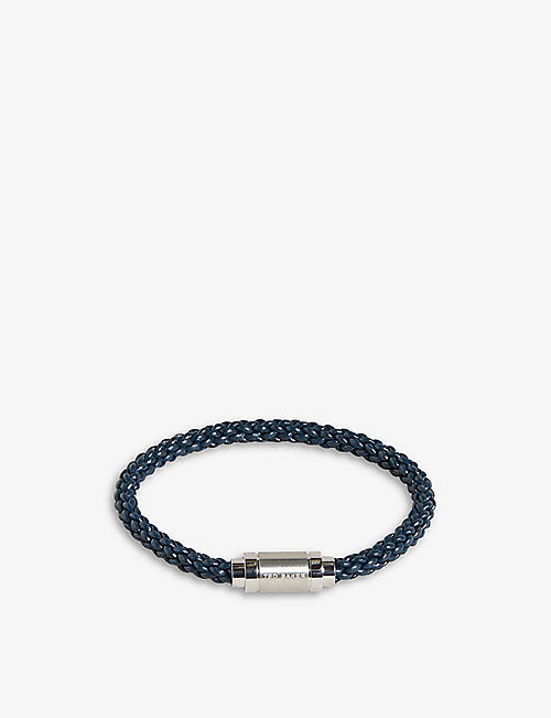 TED BAKER: Duran braided leather bracelet