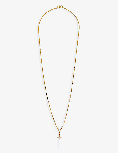 MARIA BLACK: George 18ct yellow gold-plated sterling-silver necklace