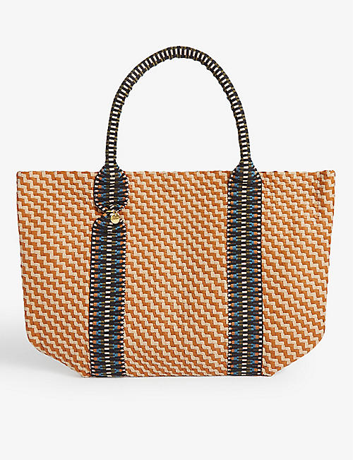 STELAR: Misool woven leather tote bag