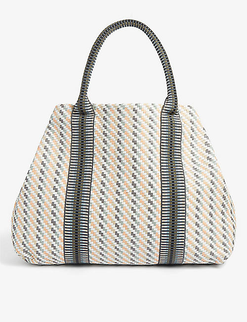 STELAR: Makelele woven leather tote bag