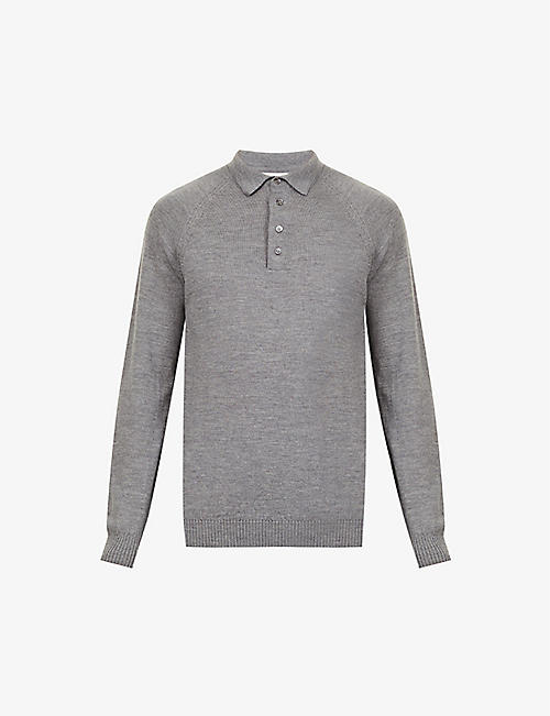 PEREGRINE: Beauford regular-fit wool polo shirt