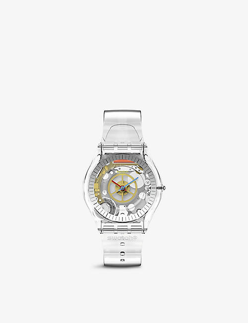 SWATCH: Clearly Skin self-winding silicone and plastic watch