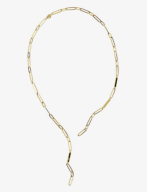 MARIA BLACK: Wild at Heart 14ct yellow-gold and ceramic necklace