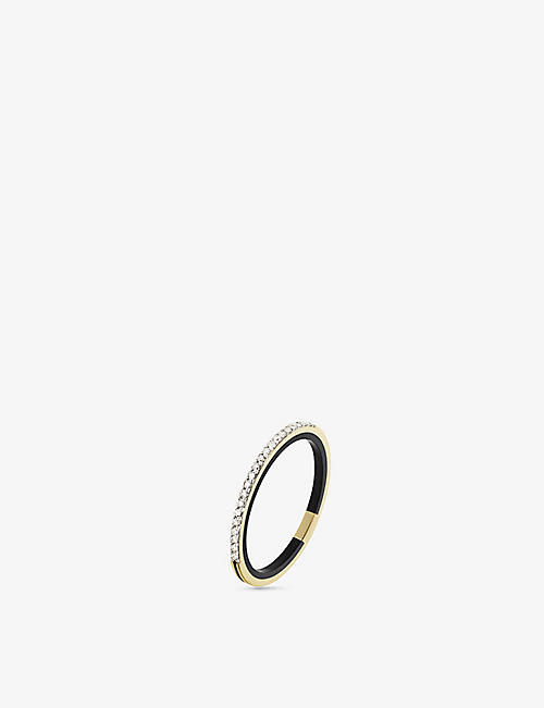 MARIA BLACK: Lost Highway 14ct yellow-gold and diamond ring
