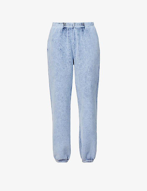 LES TIEN: Classic high-rise tapered-leg cotton-jersey jogging bottoms