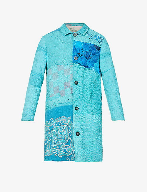 BY WALID: Rico embroidered cotton coat