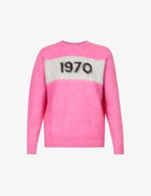 Bella Freud 1970 Oversized Mohair-blend Jumper In Pink